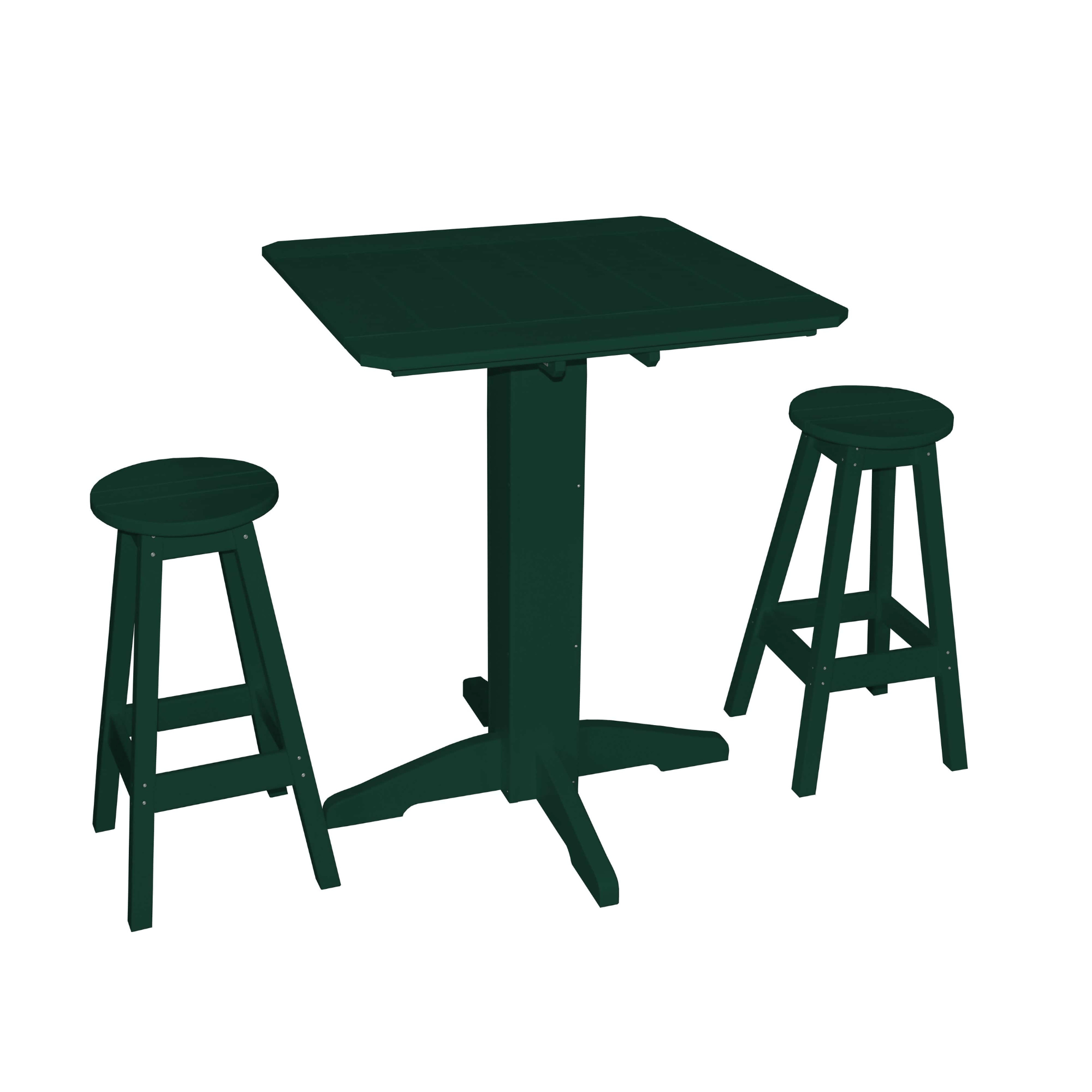 Keystone Amish Co. Sierra 3-Piece Poly Outdoor Bar Set