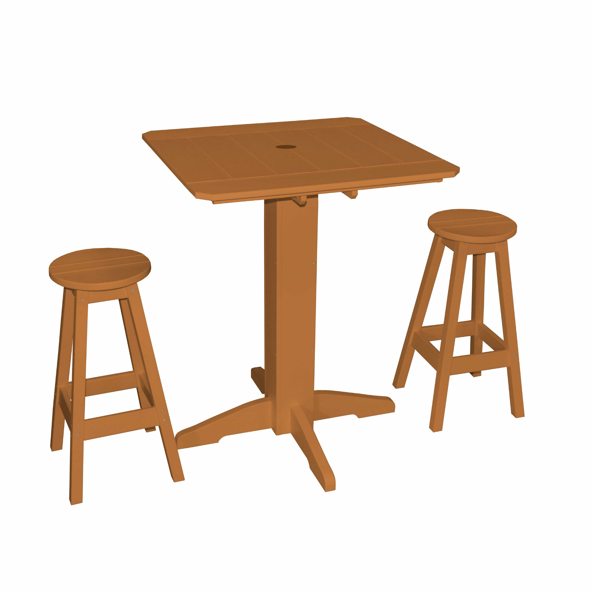 Keystone Amish Co. Sierra 3-Piece Poly Outdoor Bar Set