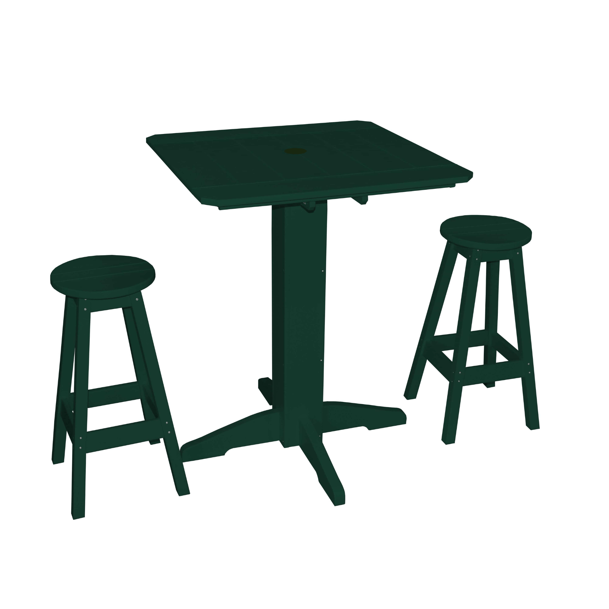 Keystone Amish Co. Sierra 3-Piece Poly Outdoor Bar Set