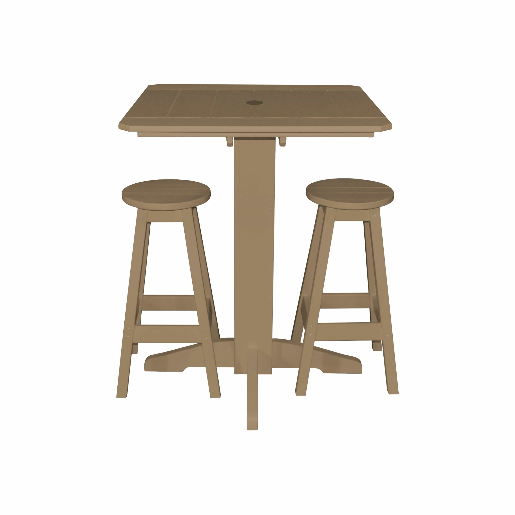 Keystone Amish Co. Sierra 3-Piece Poly Outdoor Bar Set