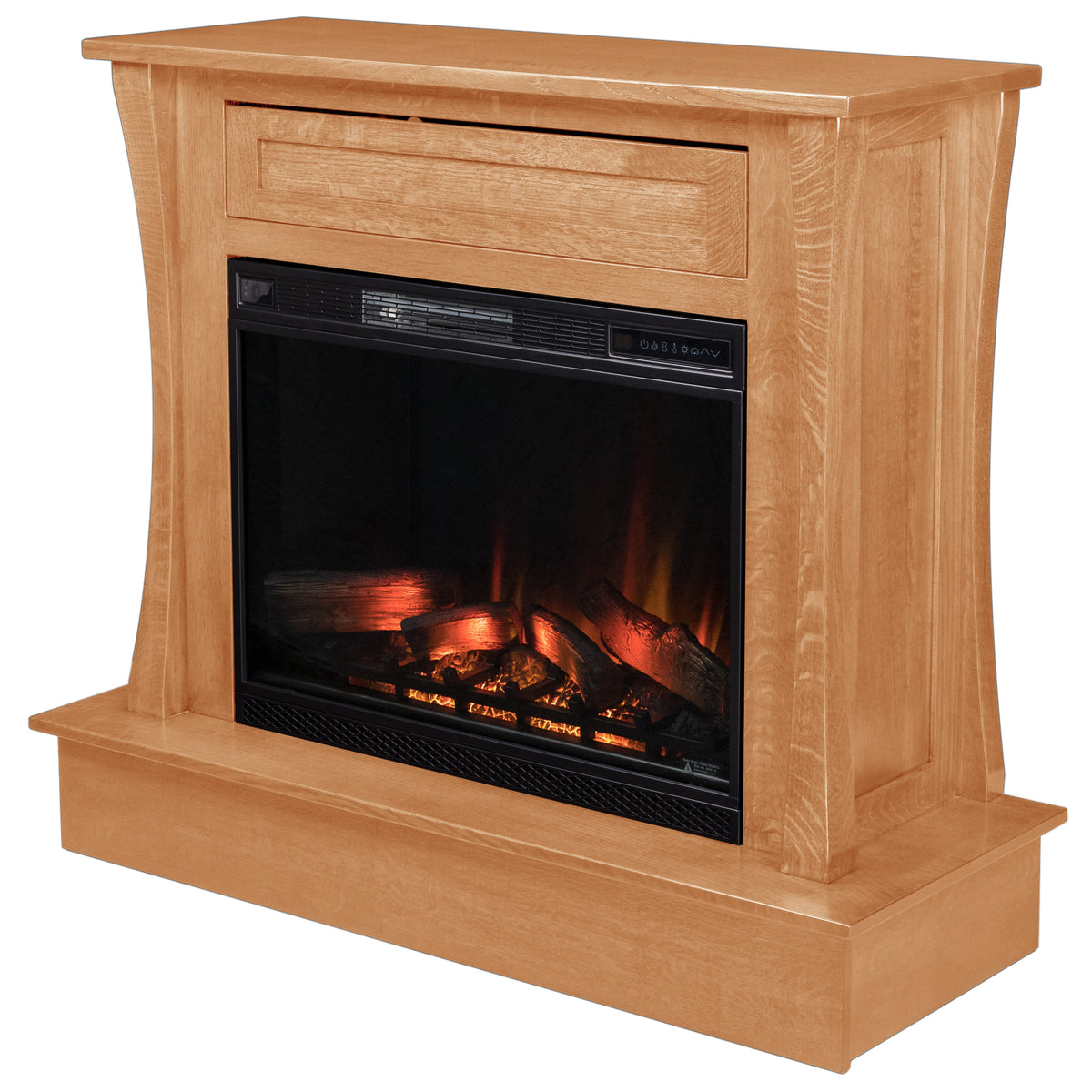 Silverton Wall Fireplace in Natural Stain