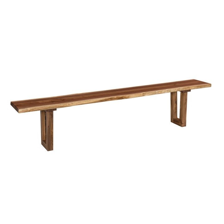 Hoosier Timbercraft Springfield Rustic Walnut Dining Bench