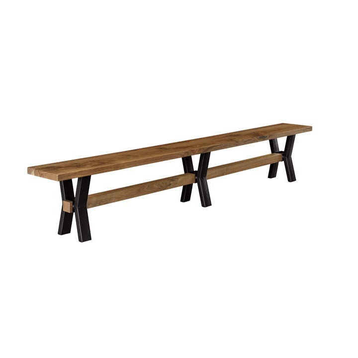 Hoosier Timbercraft Prairie Rusting Walnut Dining Bench
