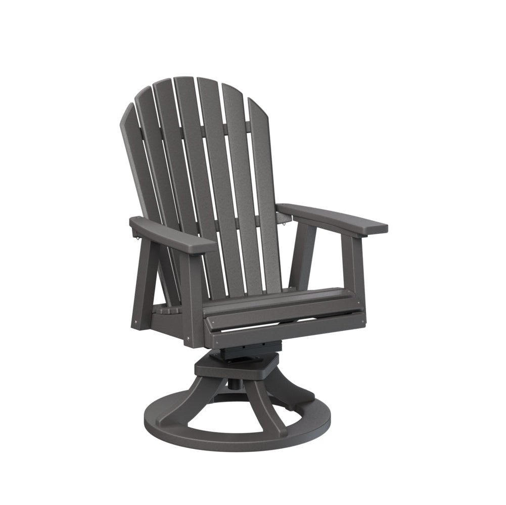 Berlin Gardens Comfo Back Poly Lumber Swivel Rocker Dining Chair
