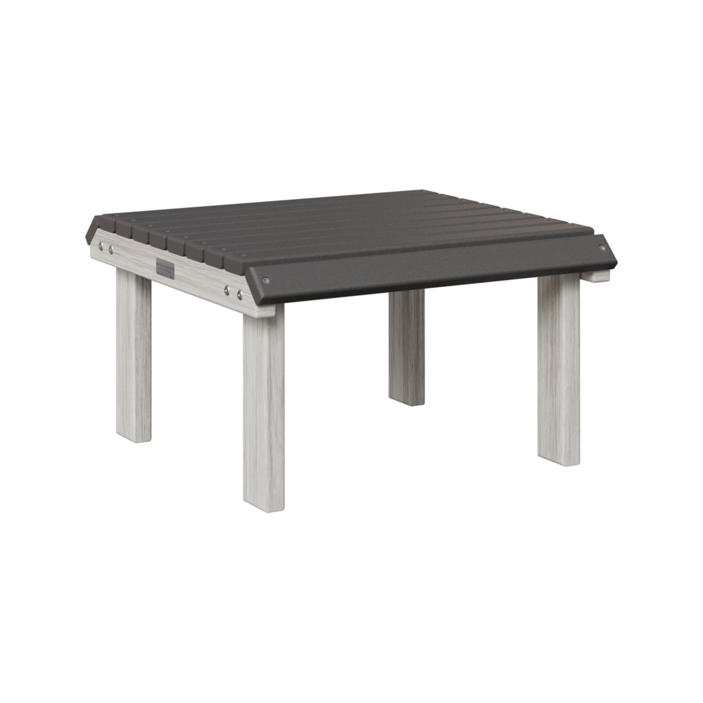 Berlin Gardens Outdoor Poly Lumber Stationary Footstool