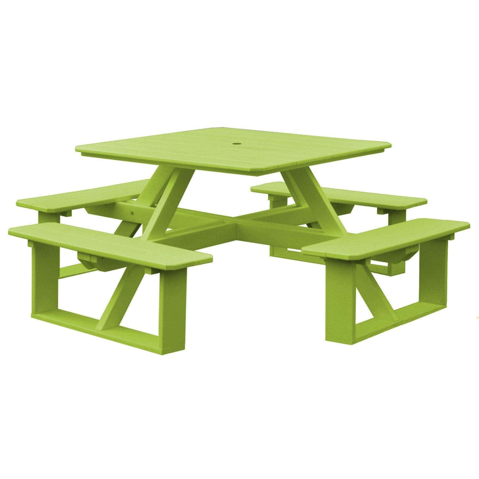 Keystone Amish Co. Square Walk-In Poly Picnic Table