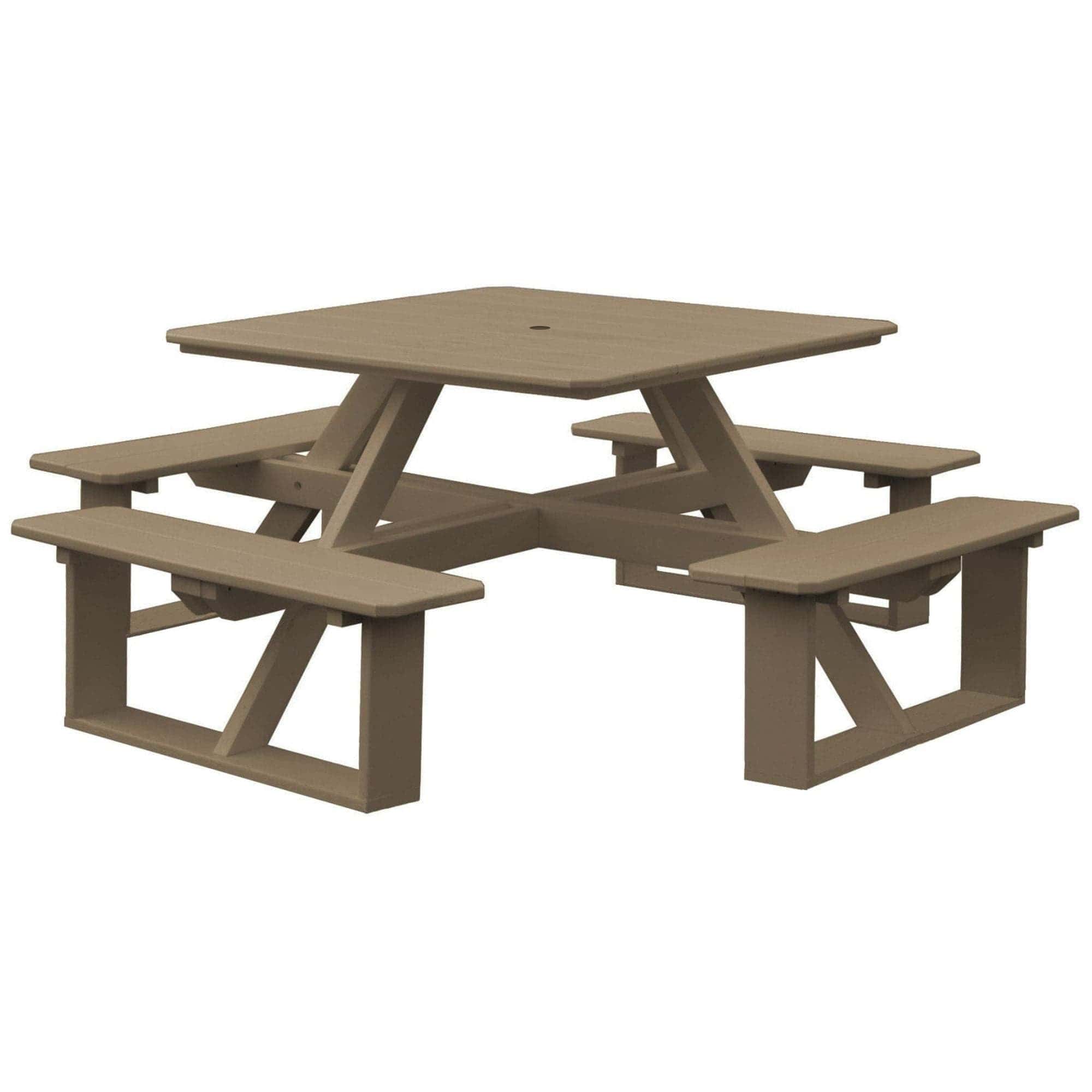 Keystone Amish Co. Square Walk-In Poly Picnic Table