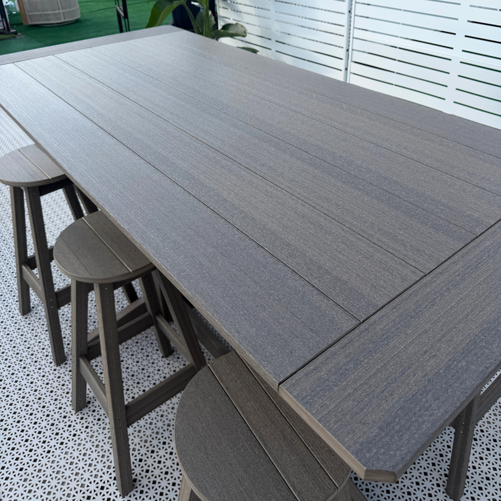 Keystone Amish Co. Bar Height Poly Outdoor Dining Table