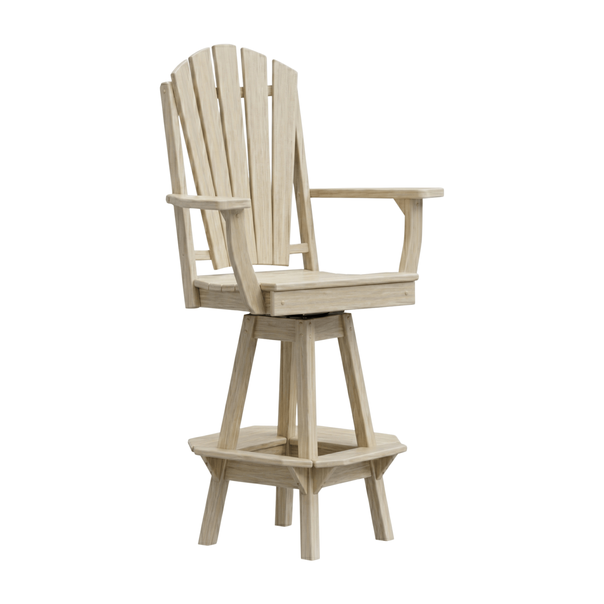 Keystone Amish Co. Sunburst Poly Outdoor Swivel Bar Chair