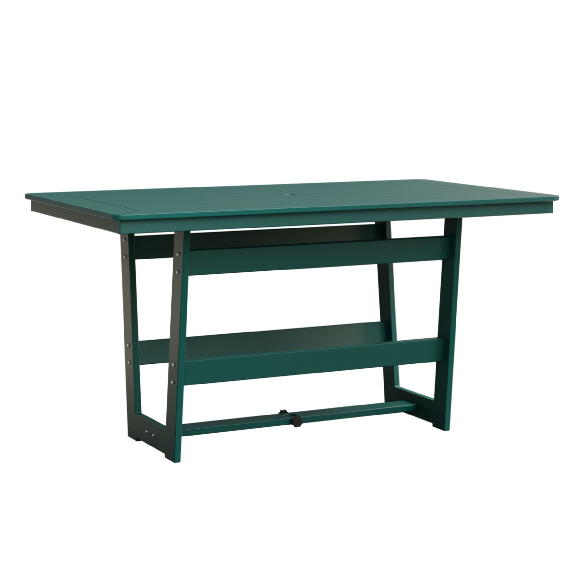 Berlin Gardens Hudson 70″ Outdoor Poly Lumber Rectangular Counter Height Table