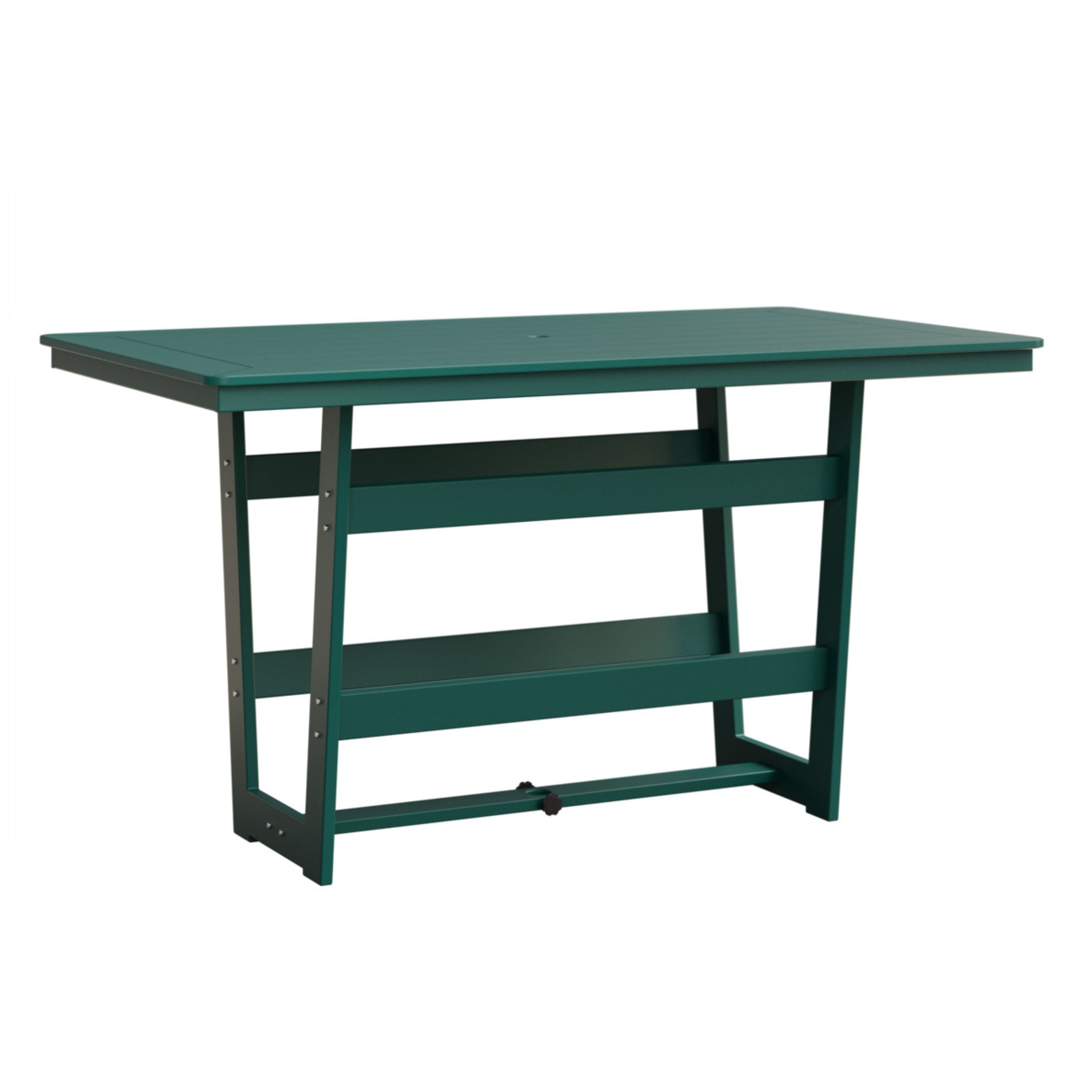 Berlin Gardens Hudson 70″ Outdoor Poly Lumber Rectangular Bar Table