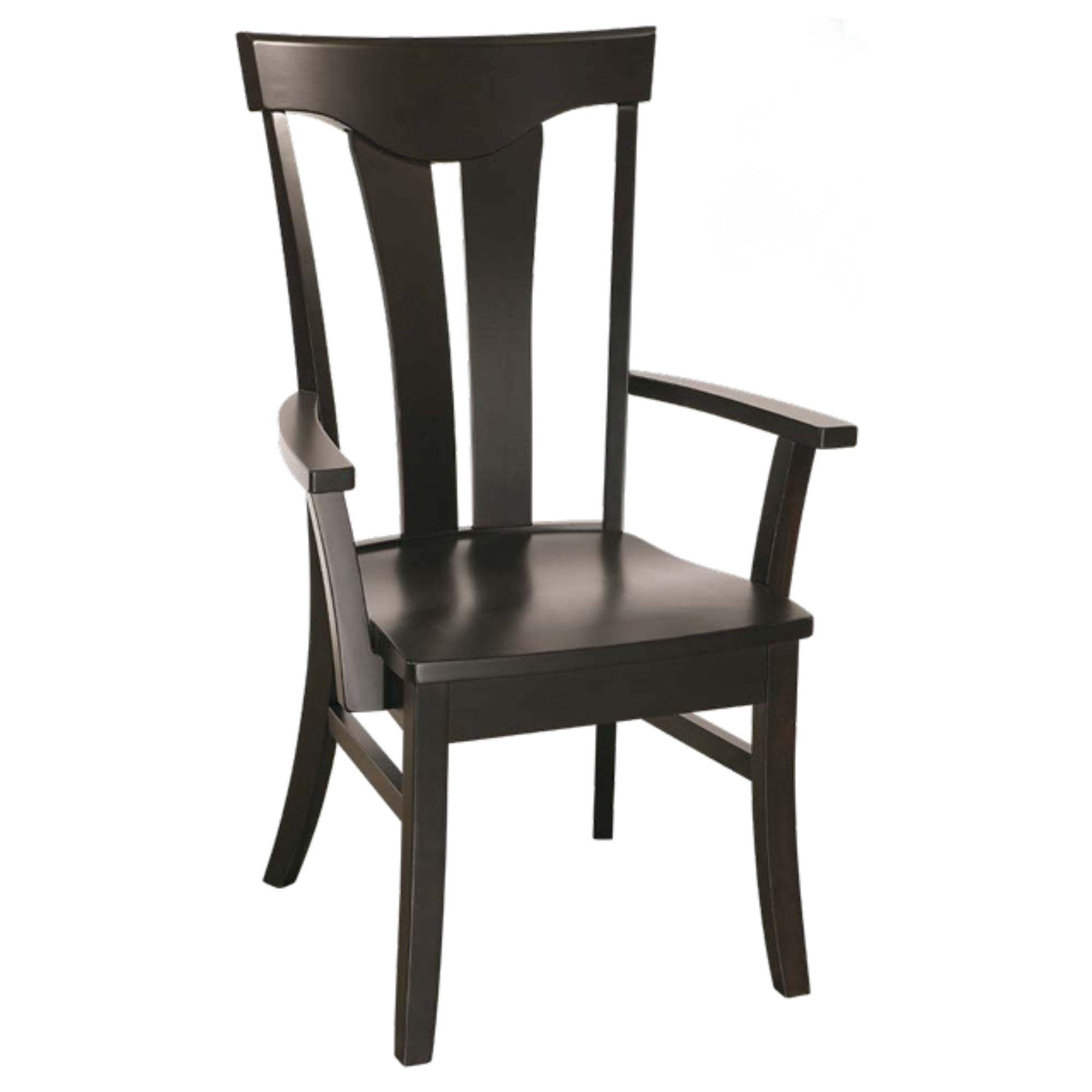 Hoosier Timbercraft Owen Arm Maple Dining Chair with Standard Top