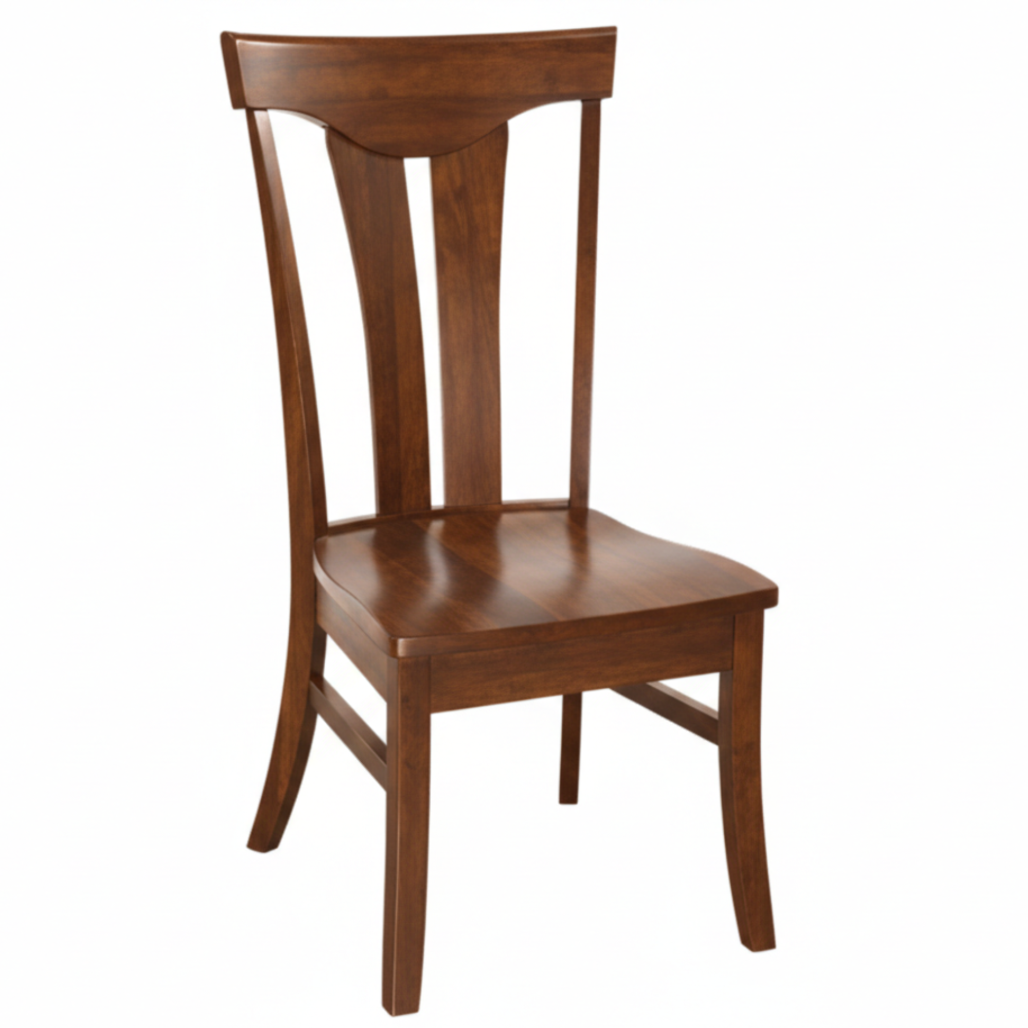 Hoosier Timbercraft Owen Side Dining Chair with Standard Top in Asbury Stain