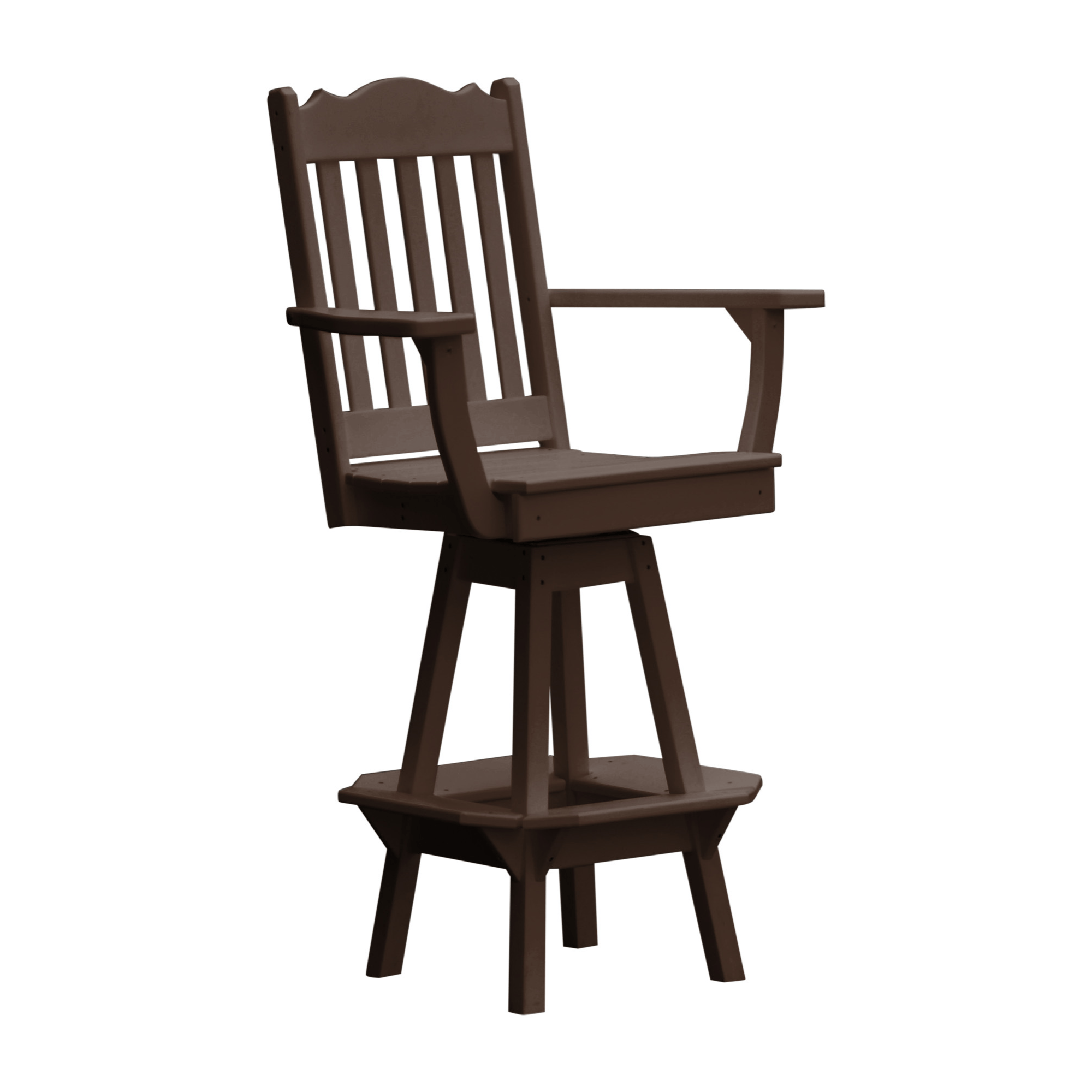 Keystone Amish Co. Royal Poly Swivel Bar Chair