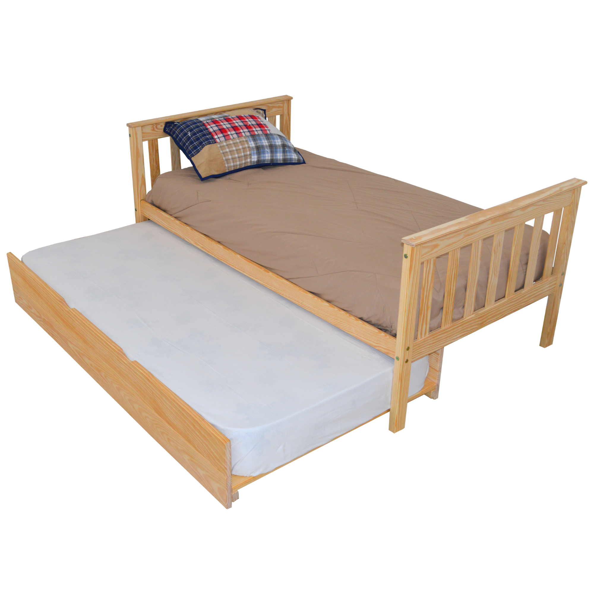 Versaloft Mission Amish Made Bed Frame with Trundle Unit