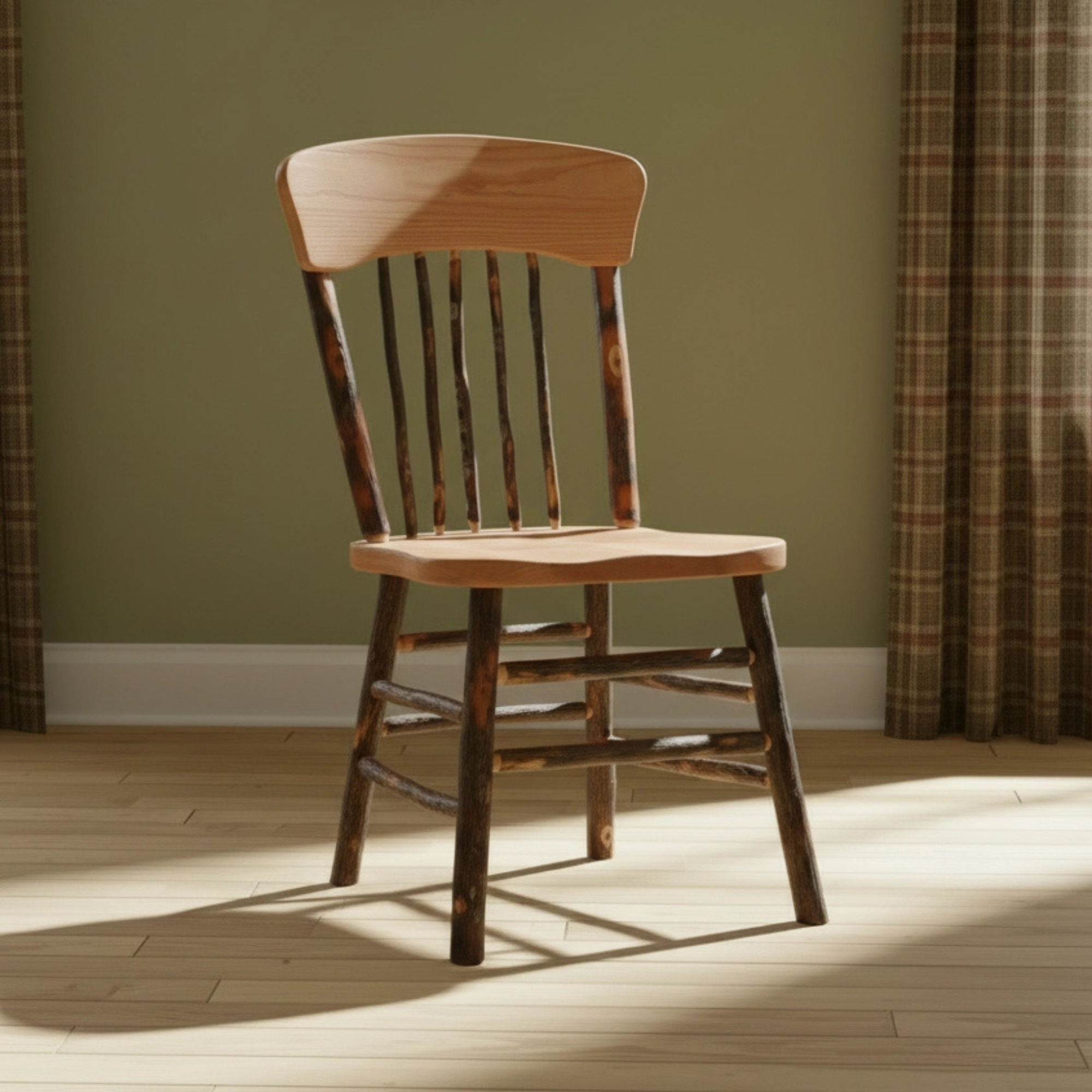 Keystone Amish Co. Hickory Rustic Dining Side Chair