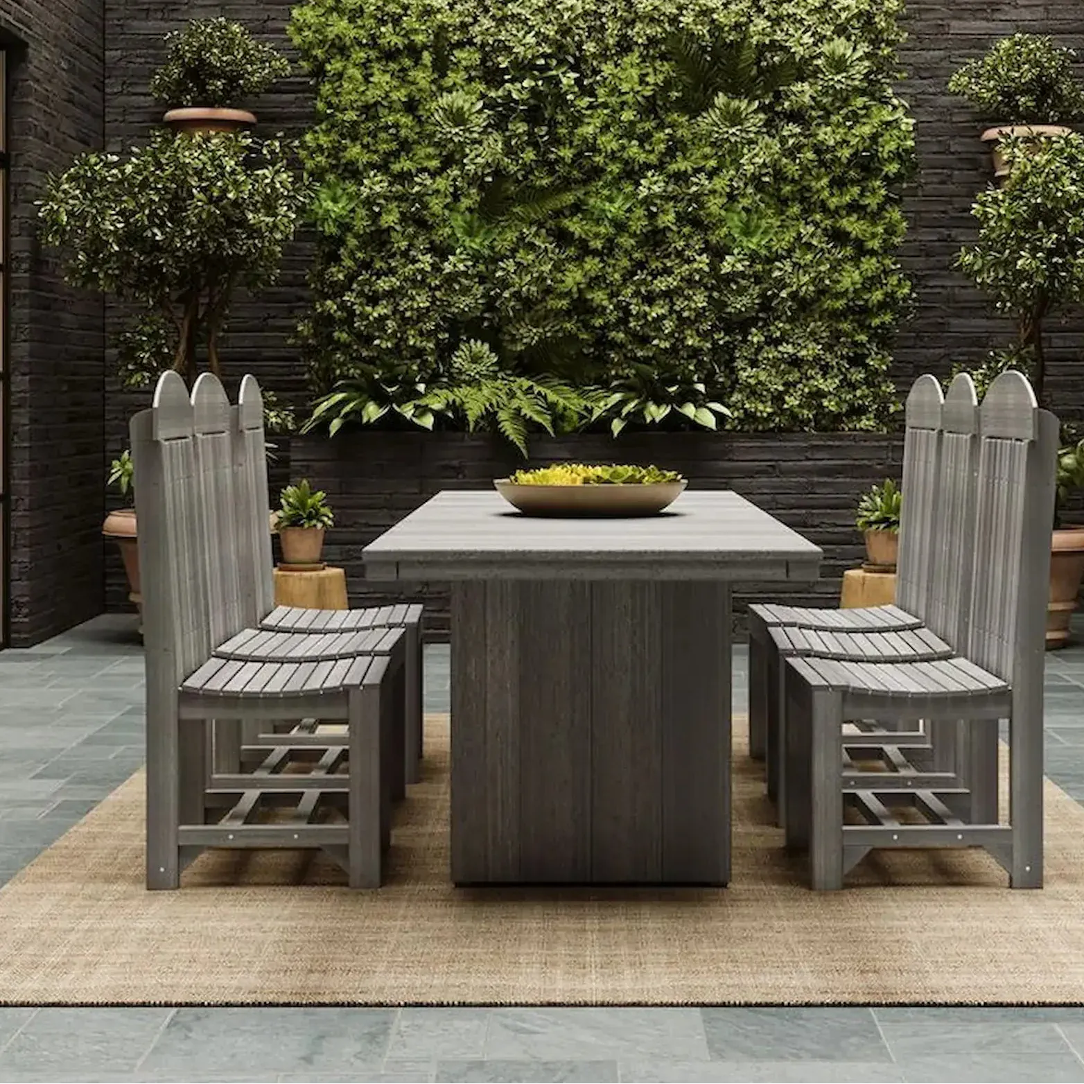 Urban Dining Table in Coastal Gray