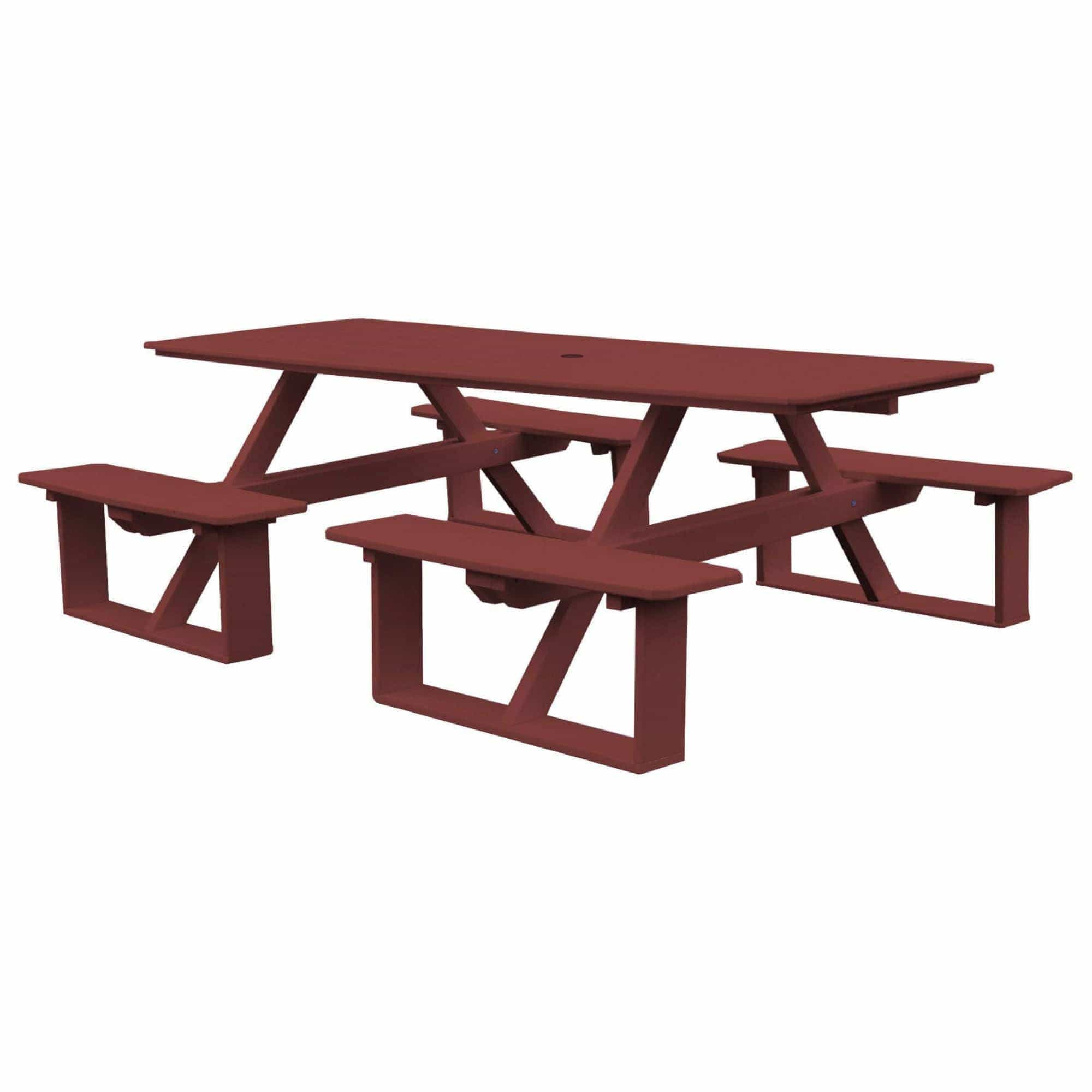 Keystone Amish Co. Traditional Walk-In Poly Lumber Picnic Table