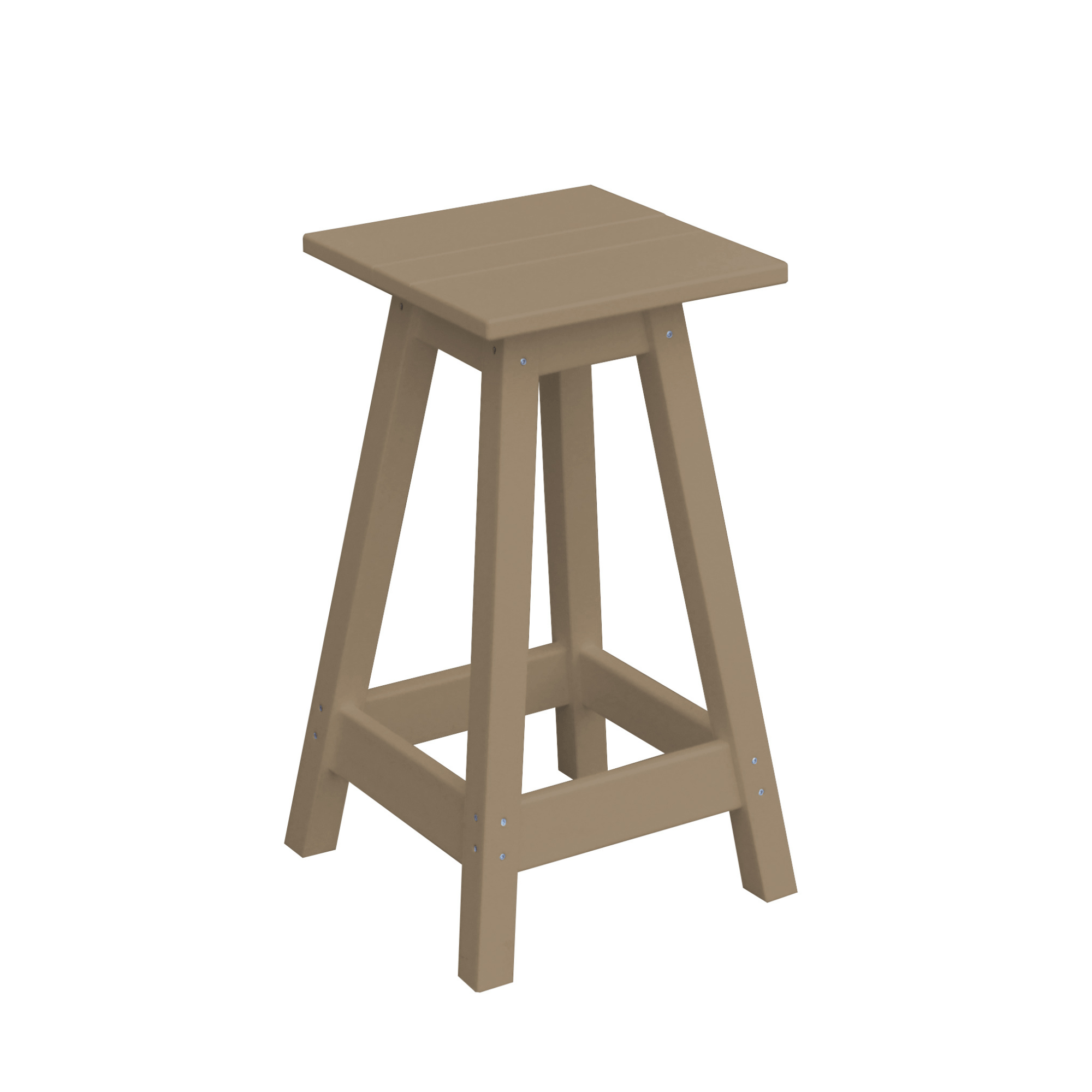 Keystone Amish Co. Square Poly Outdoor Counter Stool