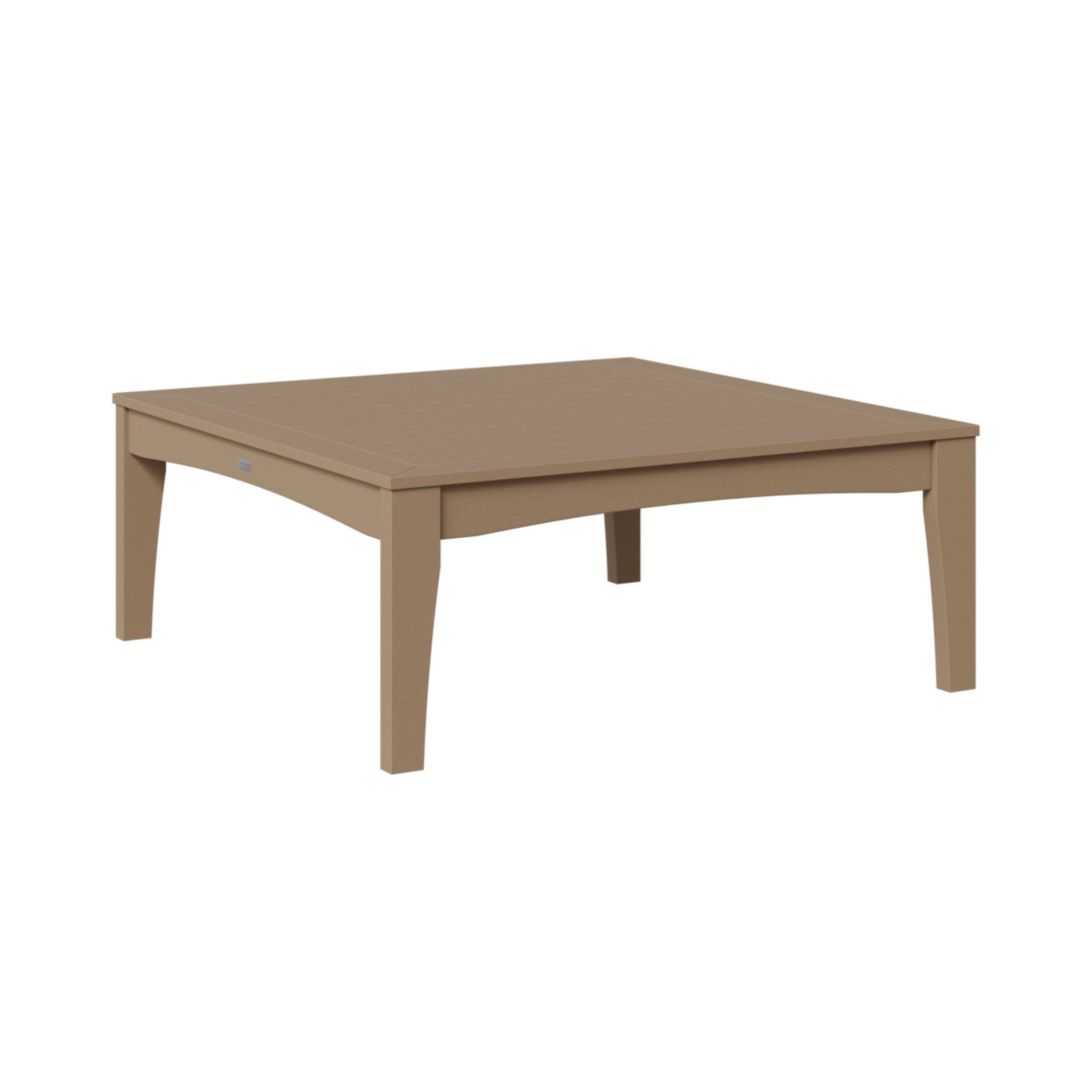 Berlin Gardens Classic Terrace Outdoor Poly Lumber Square Coffee Table