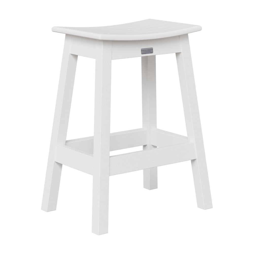 Berlin Gardens Outdoor Saddle Poly Lumber Counter Stool