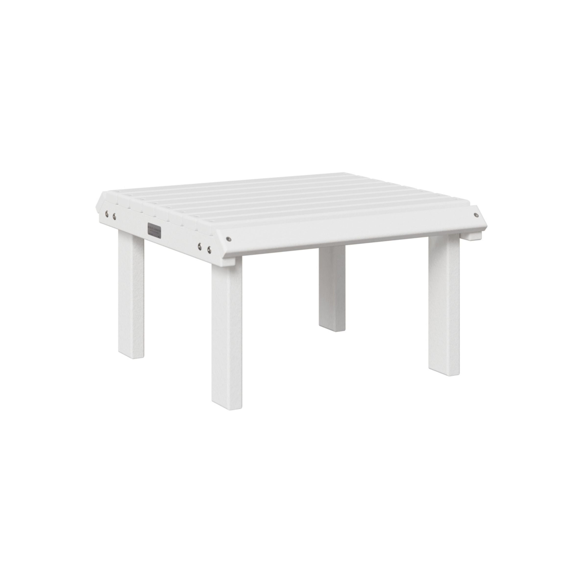 Berlin Gardens Outdoor Poly Lumber Stationary Footstool