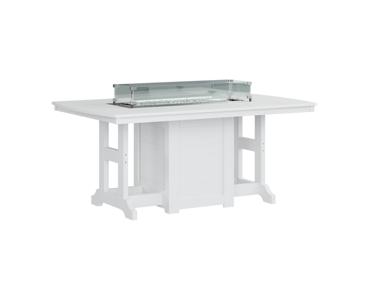 Berlin Gardens Garden Classic Fire Pit Poly Lumber Dining Table