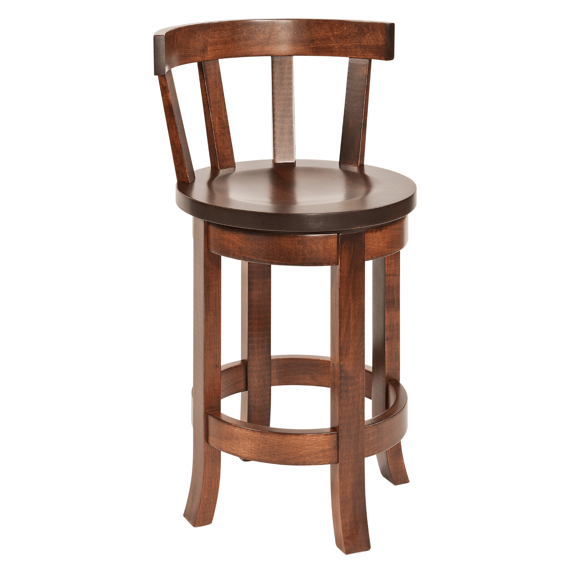 Hoosier Timbercraft Benton Barstool with Back