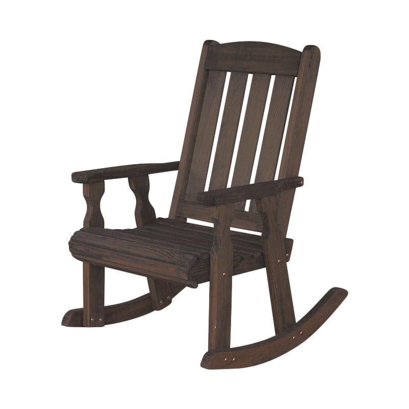 Amish Casual Heavy Duty 600 Lb Mission Treated Rocking Chair