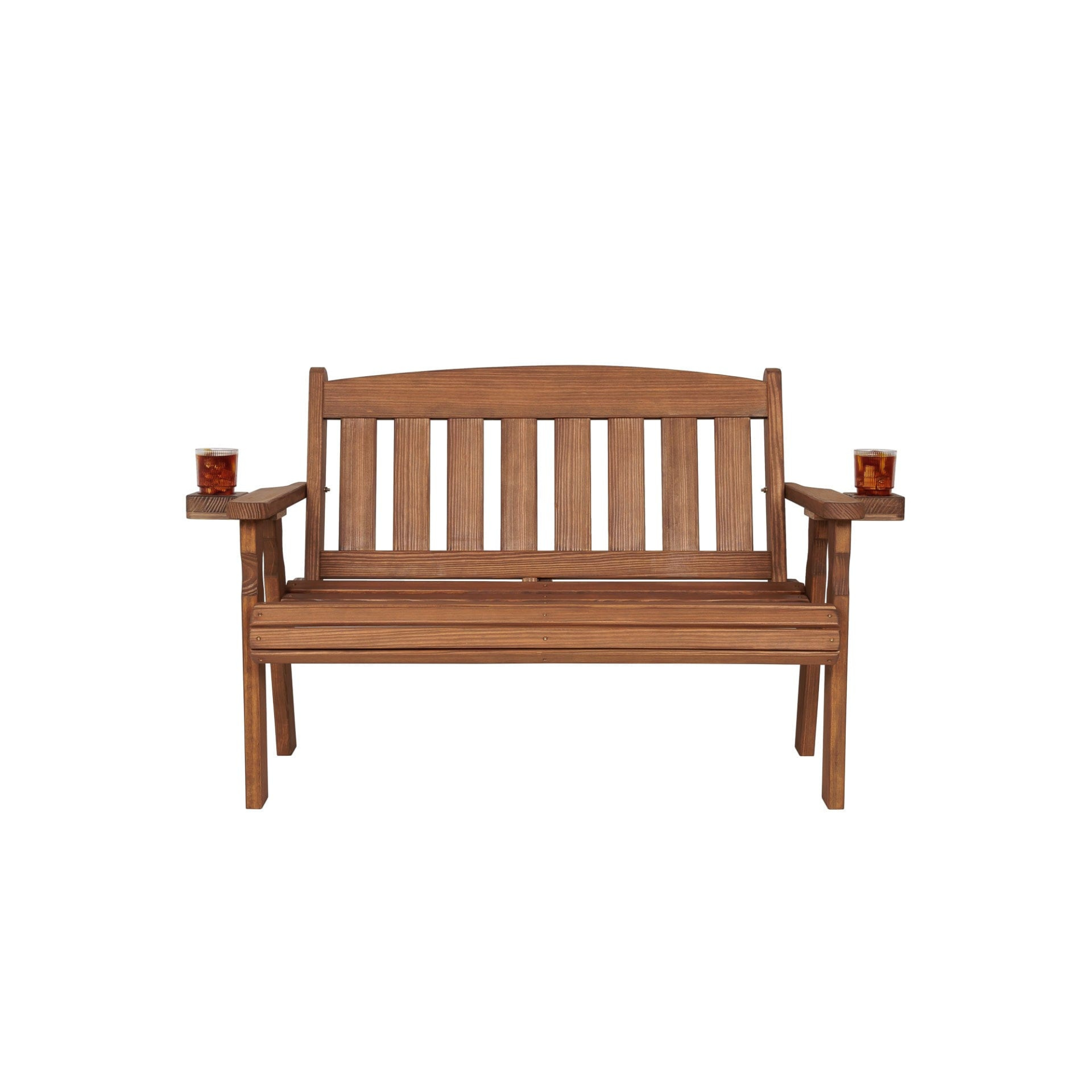 Amish Casual Mission Wooden Outdoor Bench