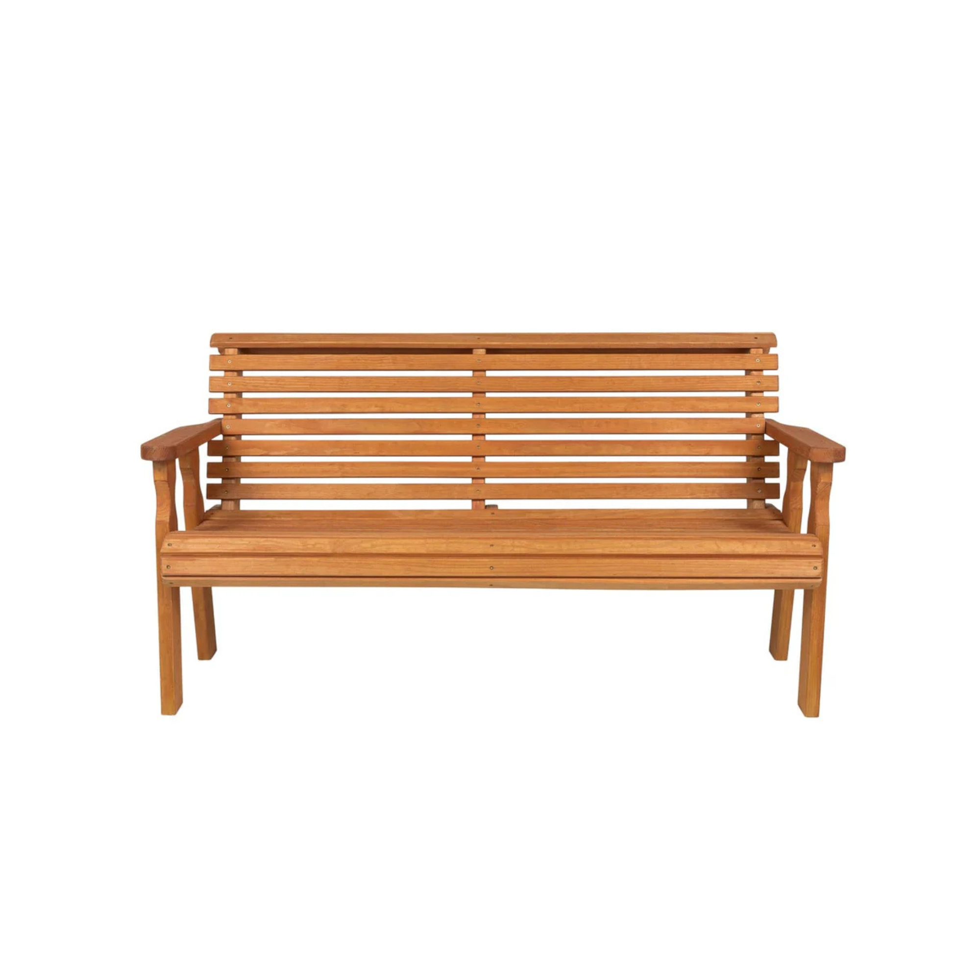 Amish Casual Roll Back Heavy Duty Outdoor Bench