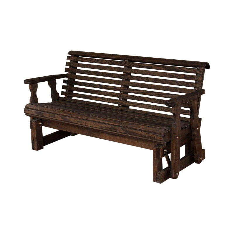 Amish Casual Heavy Duty Roll Back 5 Foot Treated Porch Glider
