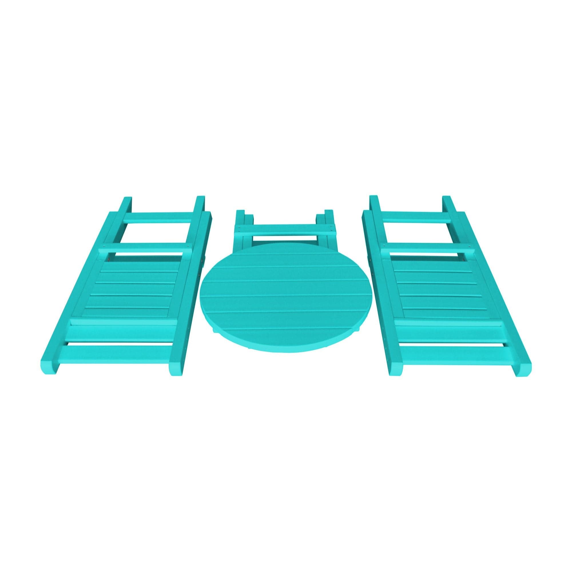 Keystone Amish Co. Coronado Round Poly Folding Bistro Set