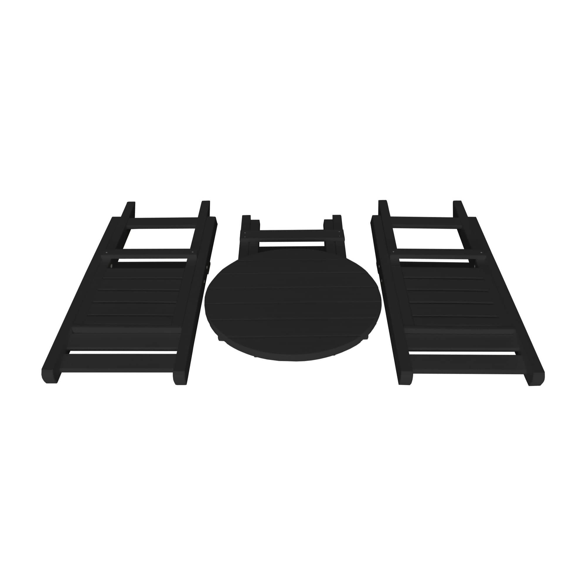 Keystone Amish Co. Coronado Round Poly Folding Bistro Set