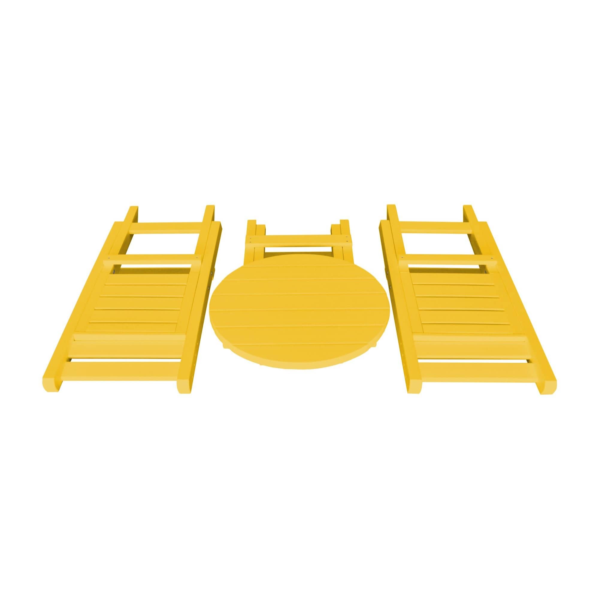 Keystone Amish Co. Coronado Round Poly Folding Bistro Set