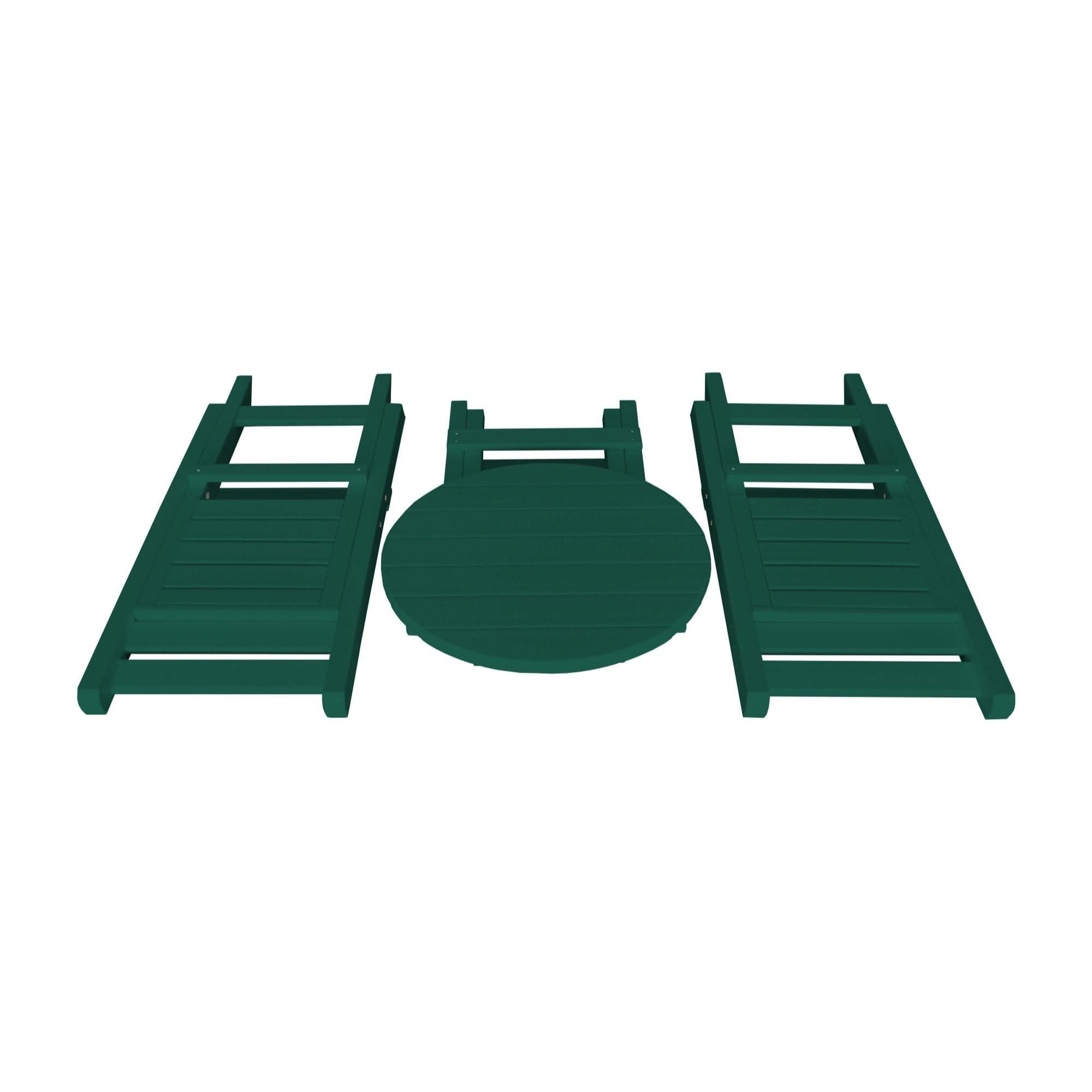 Keystone Amish Co. Coronado Round Poly Folding Bistro Set