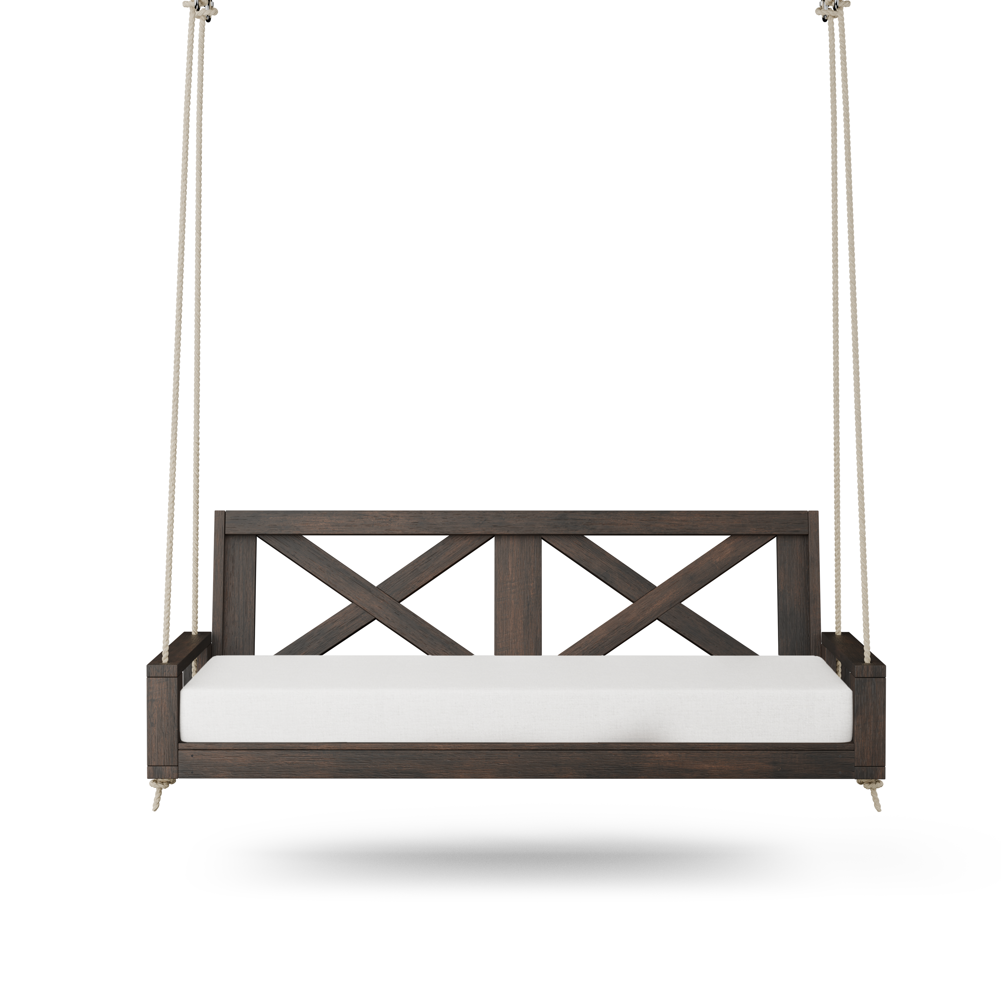 Amish Casual Malvern Porch Swing Bed, 4 Ft Dark Walnut