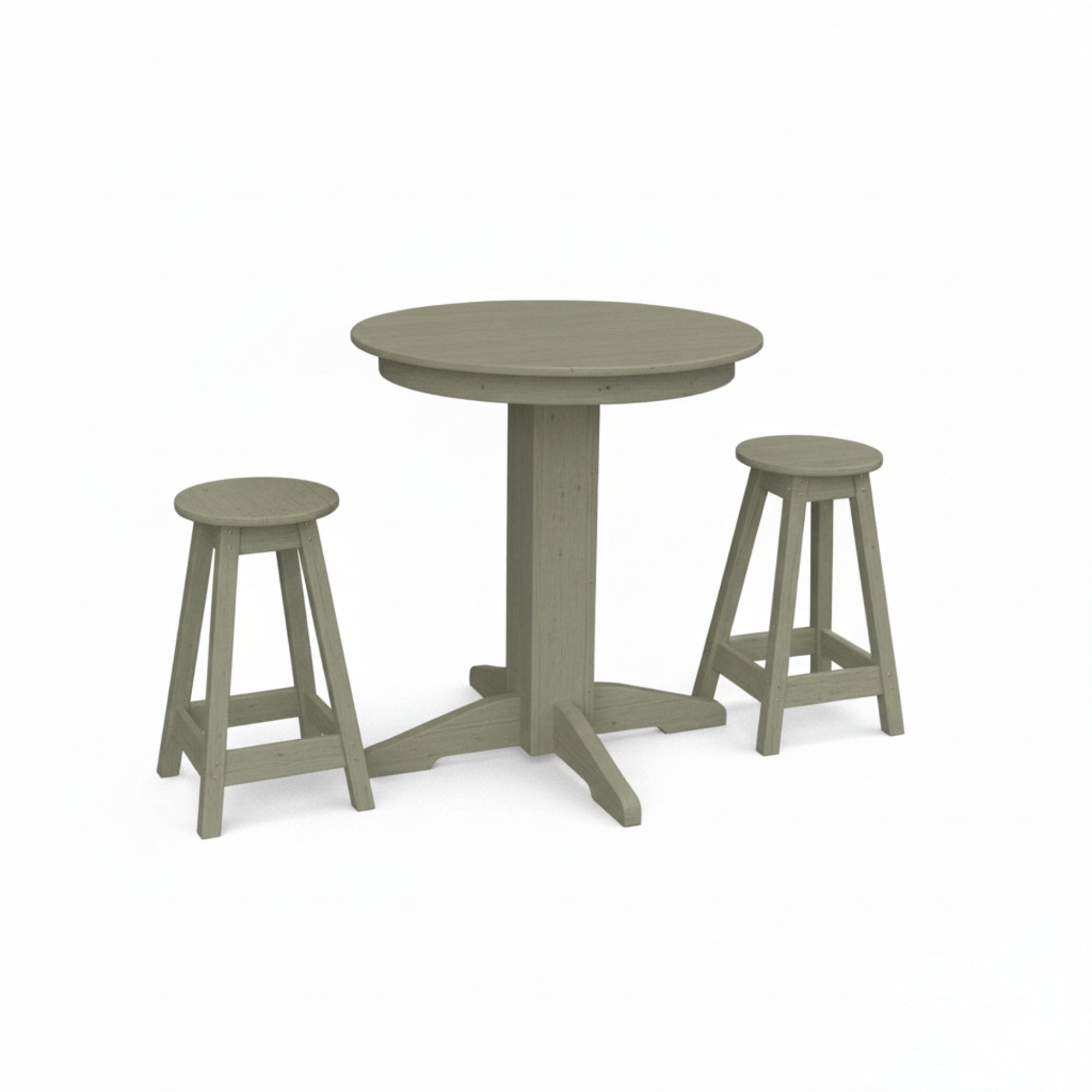 Keystone Amish Co. Poly Composite Sierra Counter-Height Barstool Set