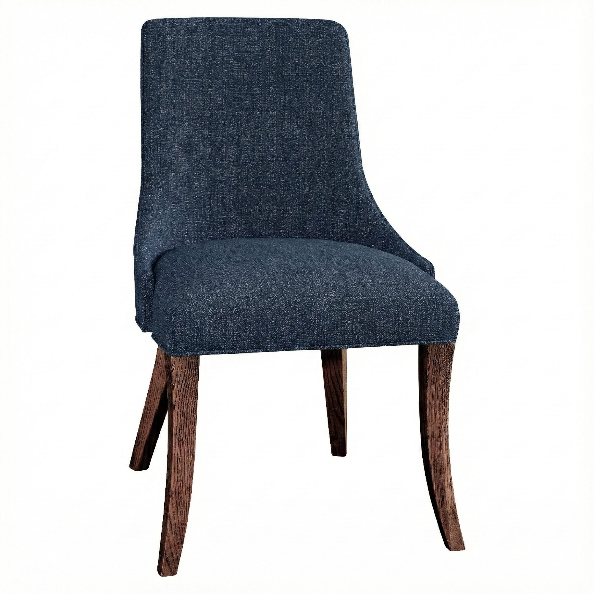 Fairfield Chair in Oak with Kona Stain and Royal fabric