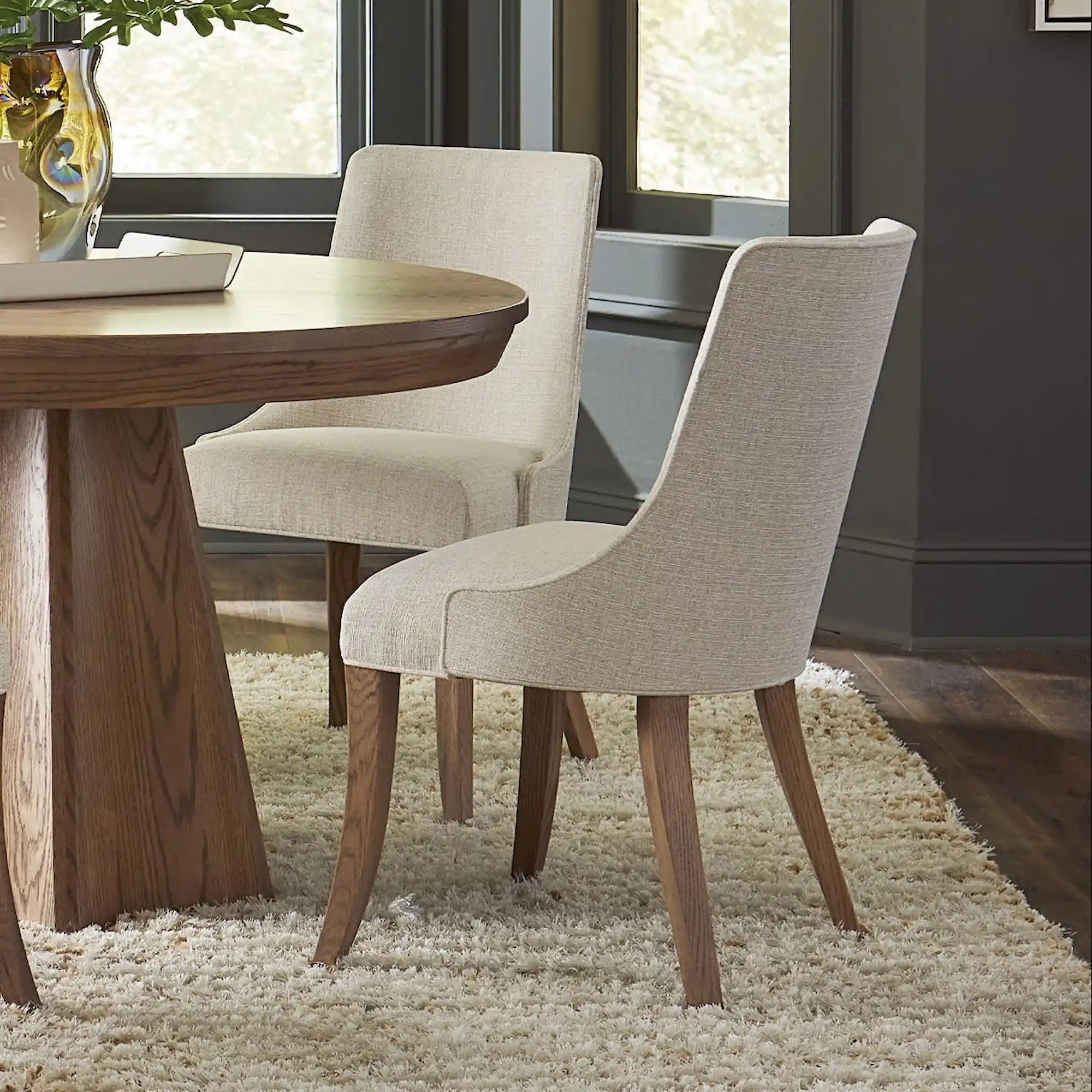 Fairfield Chair in Oak with American Antique Stain and Melody Fabric