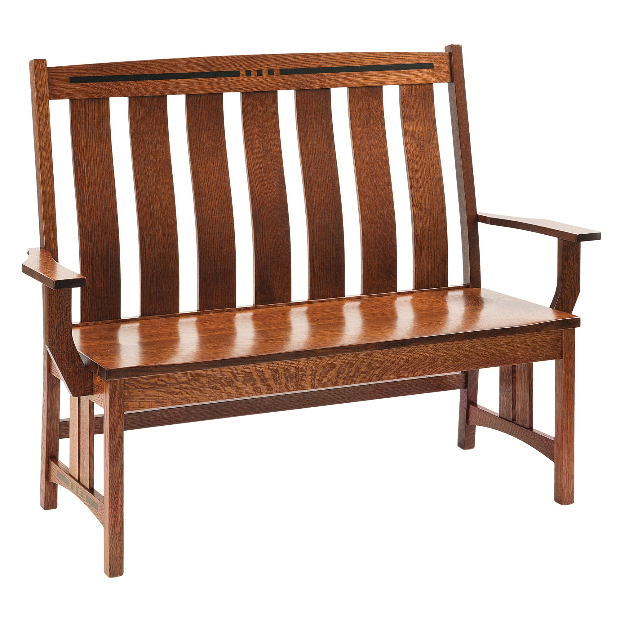Hoosier Timbercraft Georgetown Backed Wooden Bench