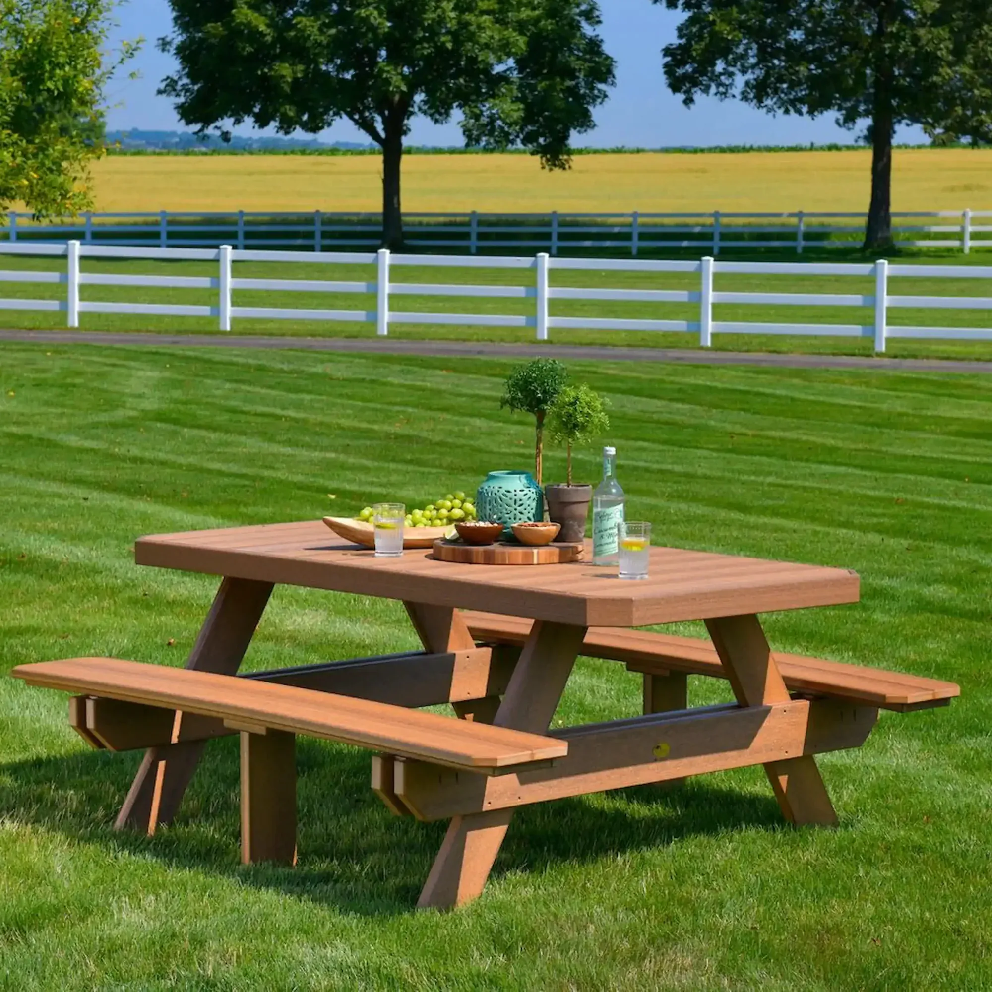 Luxcraft Poly Lumber Rectangular Picnic Table