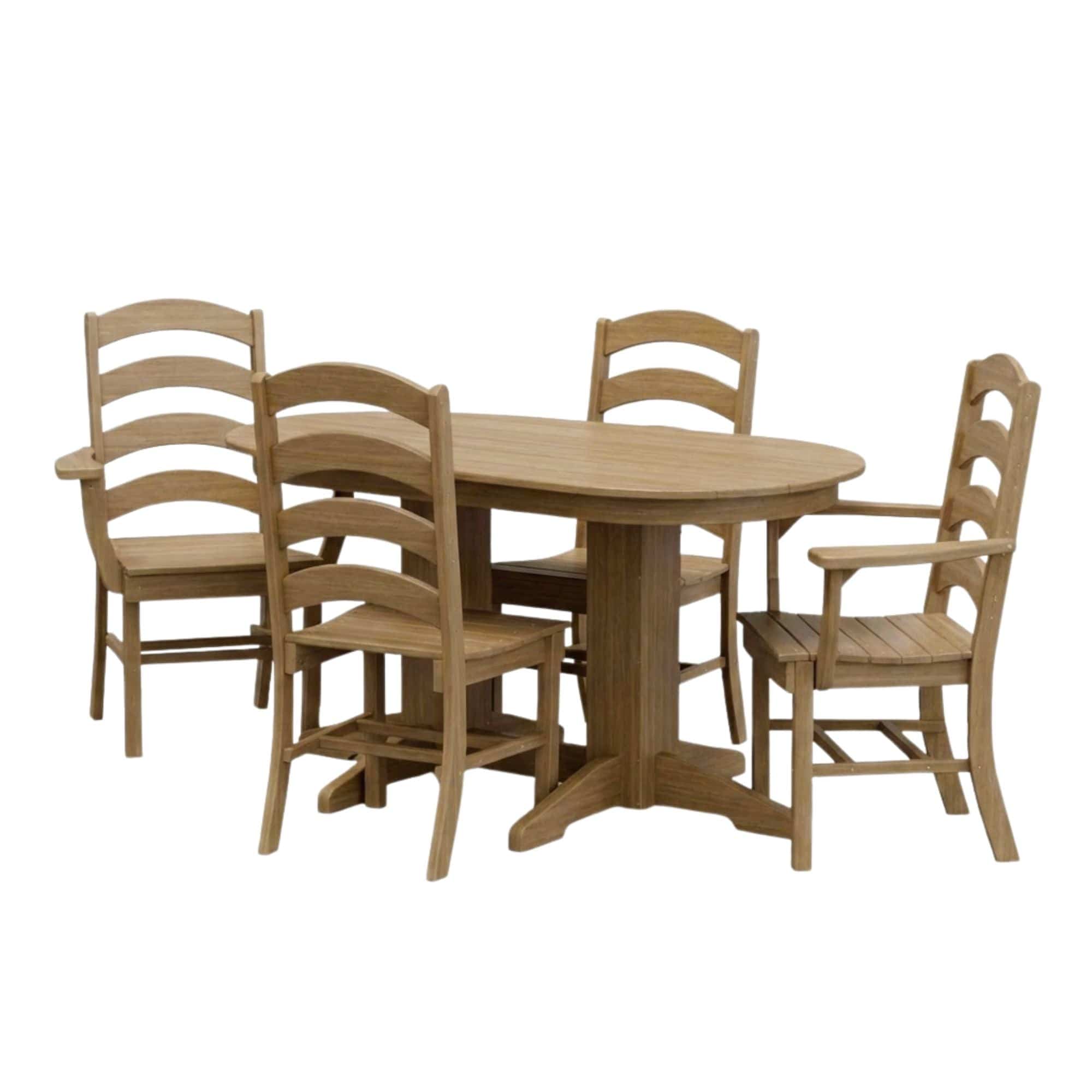 Keystone Amish Co. Josie 5-Piece Oval Poly Outdoor Dining Set