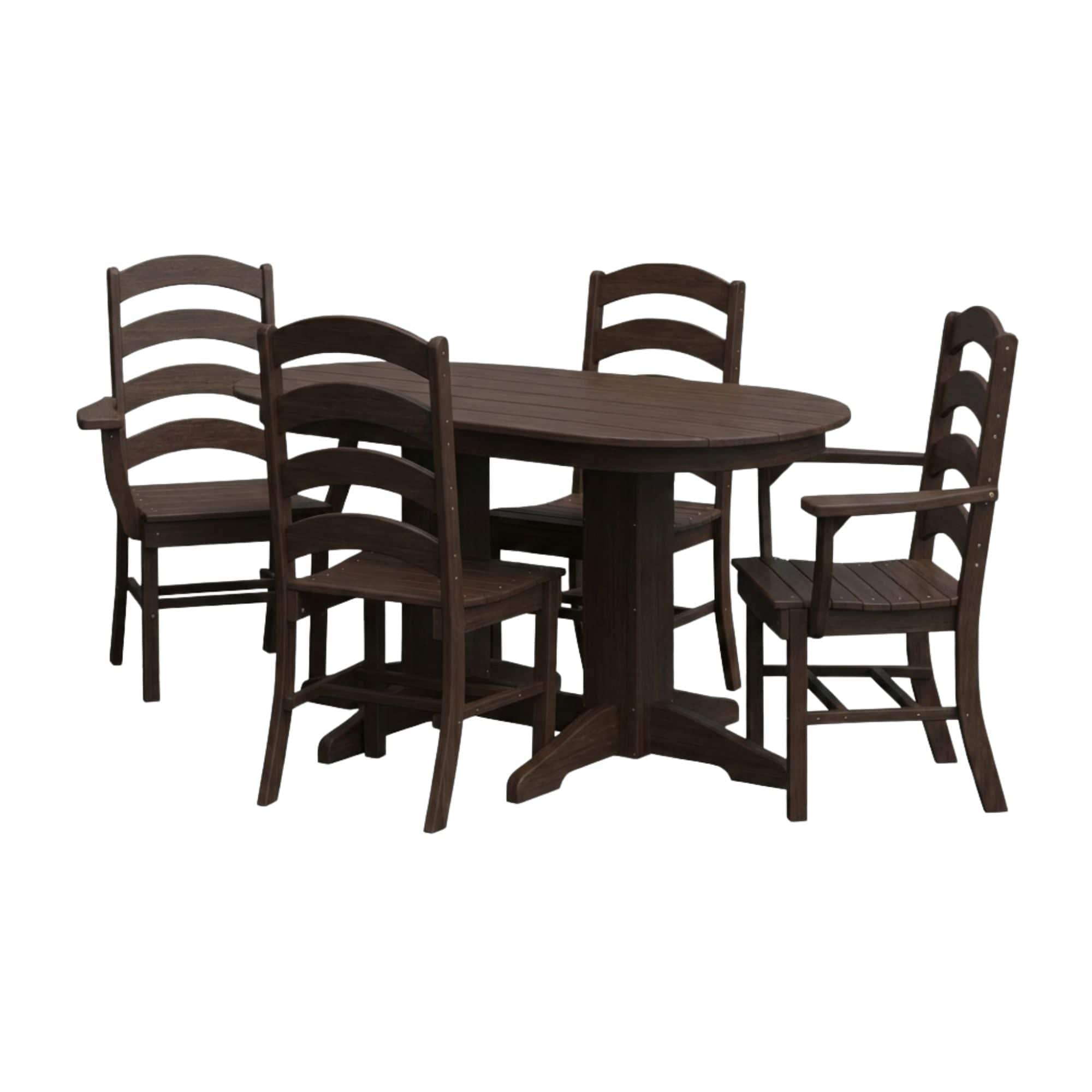 Keystone Amish Co. Josie 5-Piece Oval Poly Outdoor Dining Set