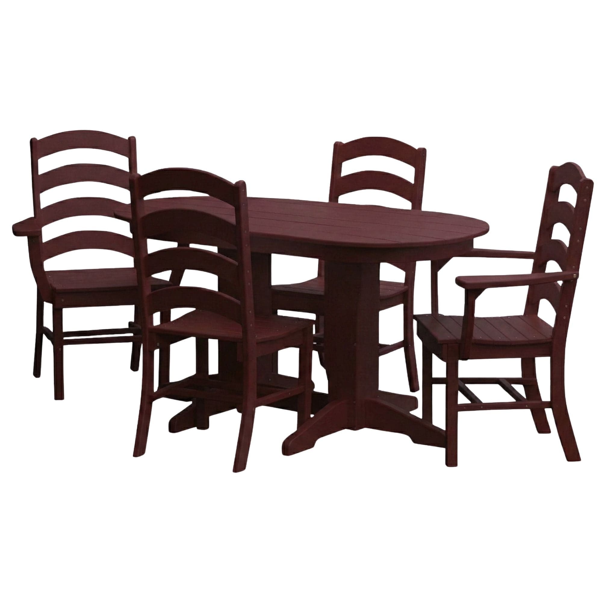Keystone Amish Co. Josie 5-Piece Oval Poly Outdoor Dining Set