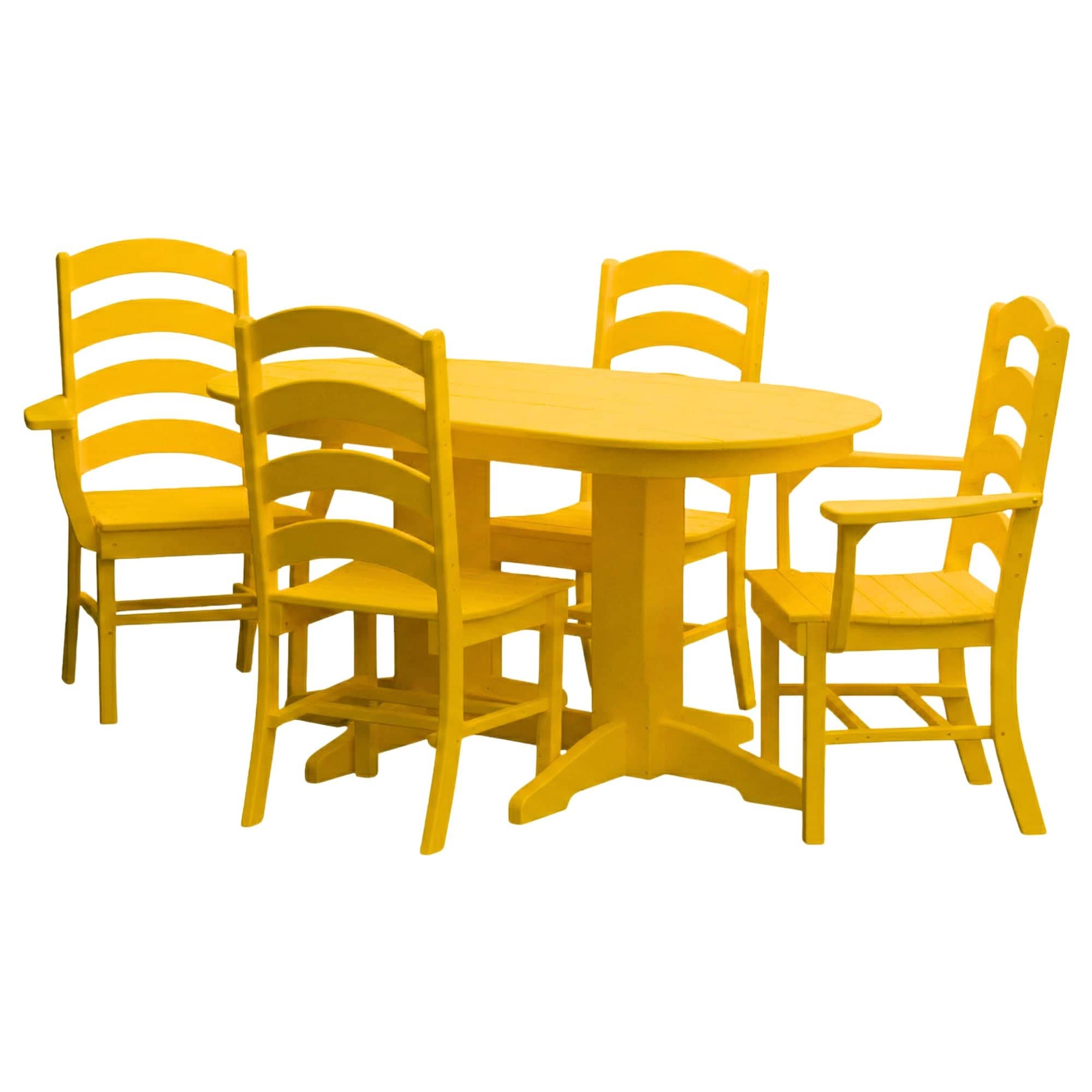 Keystone Amish Co. Josie 5-Piece Oval Poly Outdoor Dining Set