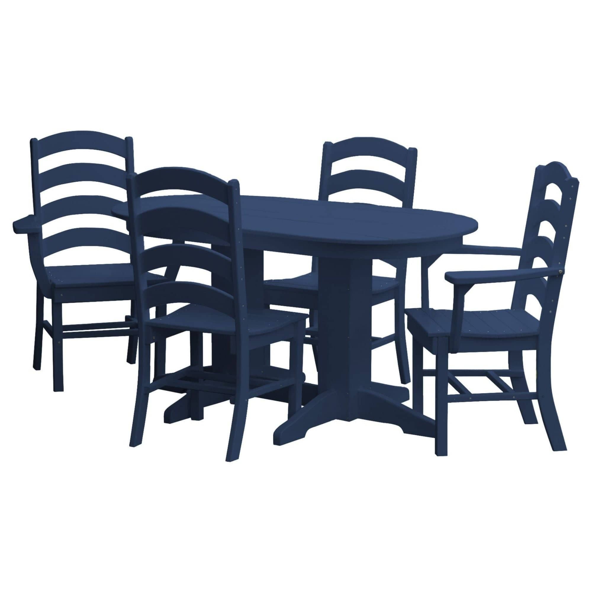 Keystone Amish Co. Josie 5-Piece Oval Poly Outdoor Dining Set
