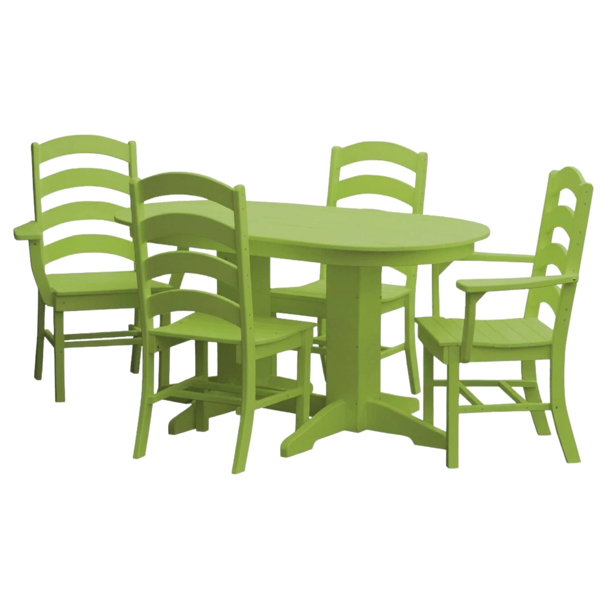 Keystone Amish Co. Josie 5-Piece Oval Poly Outdoor Dining Set