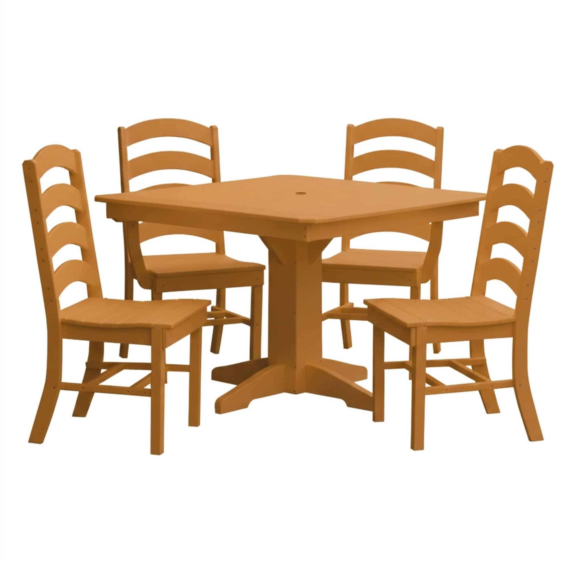 Keystone Amish Co. Josie 5-Piece Square Poly Outdoor Dining Set