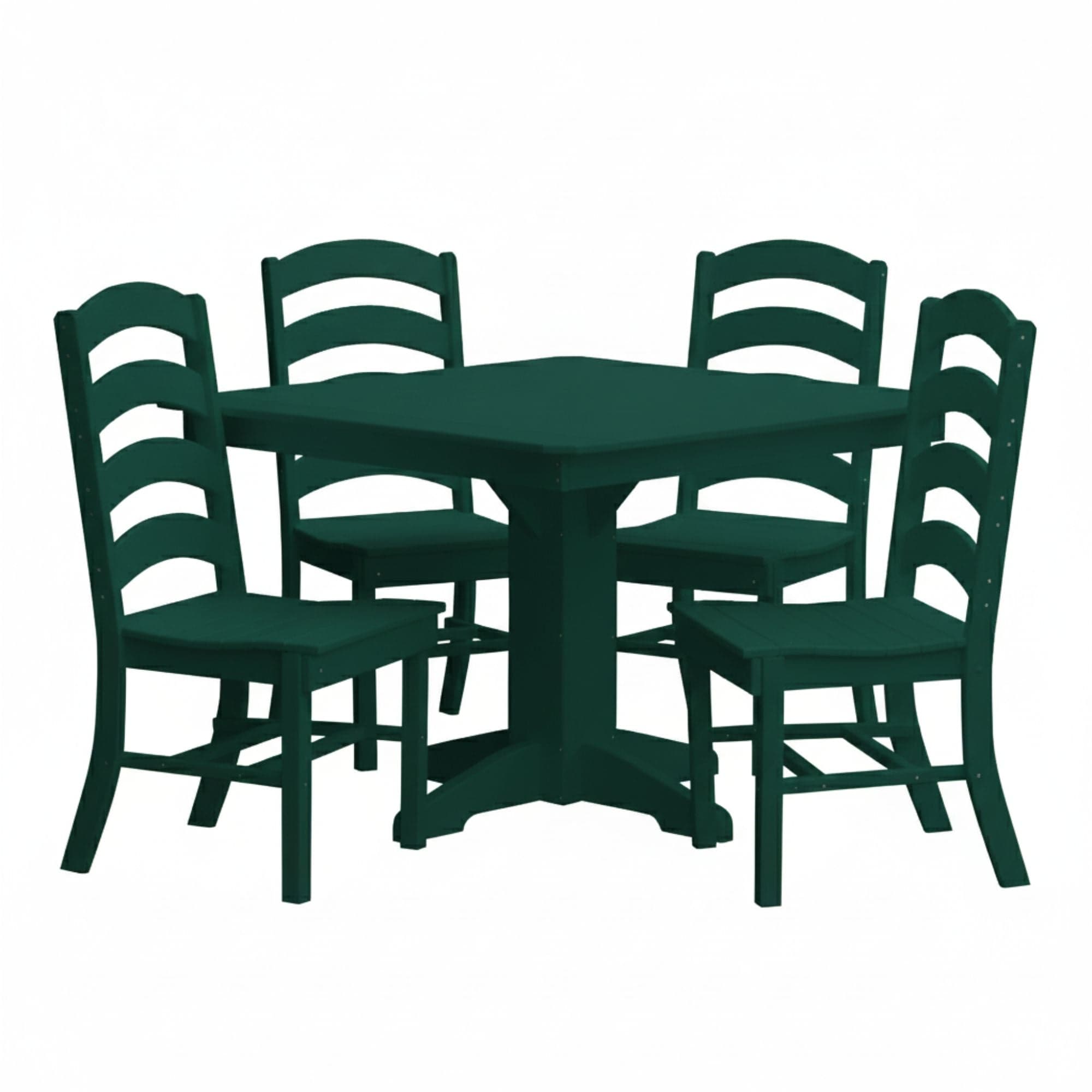 Keystone Amish Co. Josie 5-Piece Square Poly Outdoor Dining Set